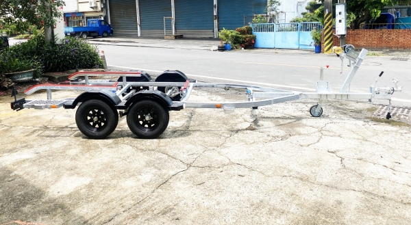 雙軸置放架拖車